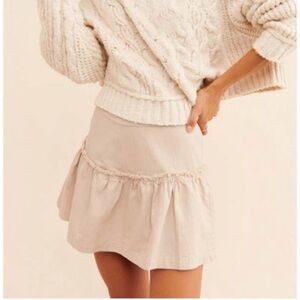 Free People Positank Tiered Mini Skirt
